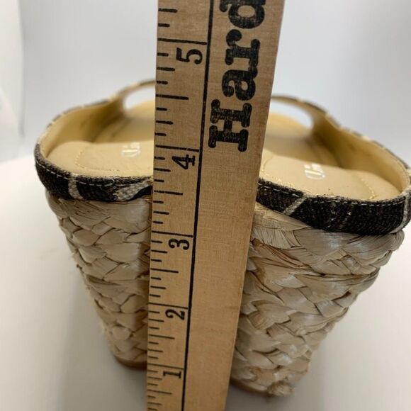 CL by Laundry Giraffe Print Platform Open Toe Mule Shoe - Picture 7 of 8